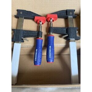 Workpro 2-Pack  6” Quick Release Steel Bar Clamps Set